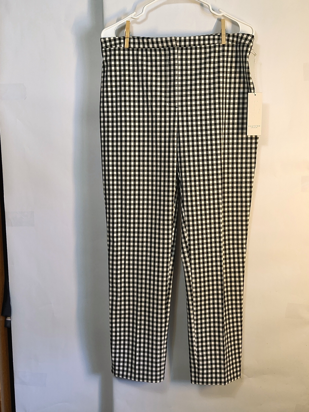 Calypso St. Barth Black and White Gingham Pants